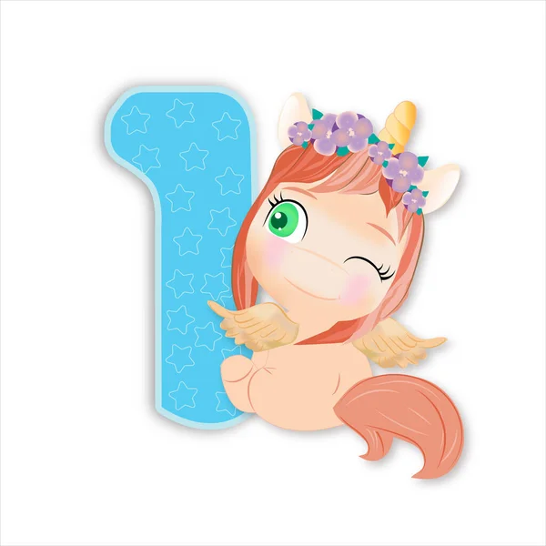 Kırmızı tek boynuzlu at sırt mavisiyle oturuyor.