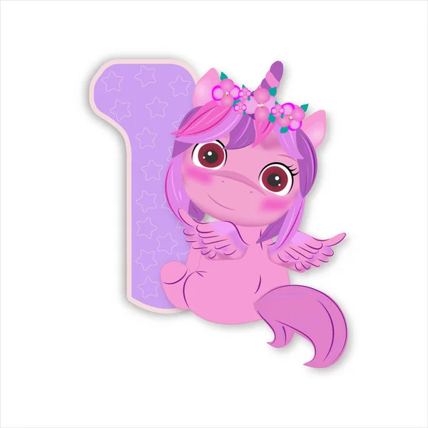 Pembe tek boynuzlu at bir numaralı leylağıyla oturuyor.