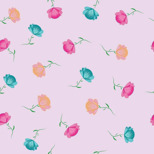 Açık pembe arka planda küçük çiçeklerin deseni