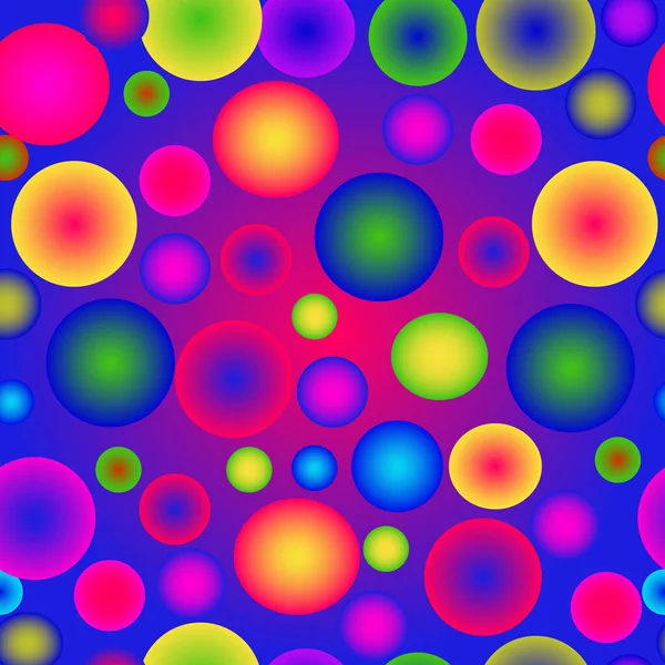 Print Multicolored Balls Gradient Background — стоковый вектор