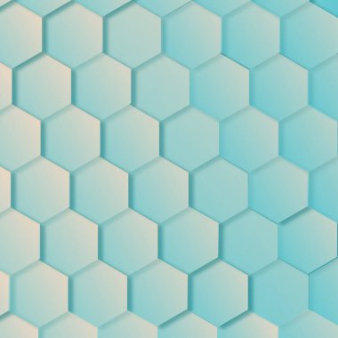 Geometrik desen mavi altıgenler