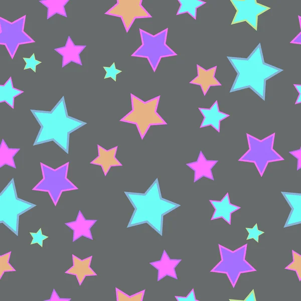 Geometric Pattern Star Outline Gray Background — 图库矢量图片