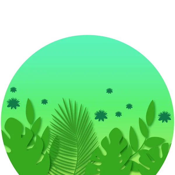 Tropikal açık yeşil arka plan