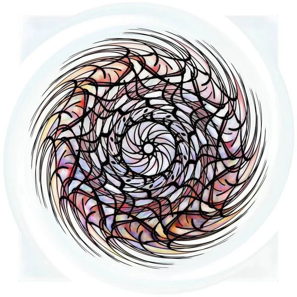 Decorazione Rotonda Mandala Etnico Illustrazione Astratta Unica Una Bella Immagine — Foto Stock