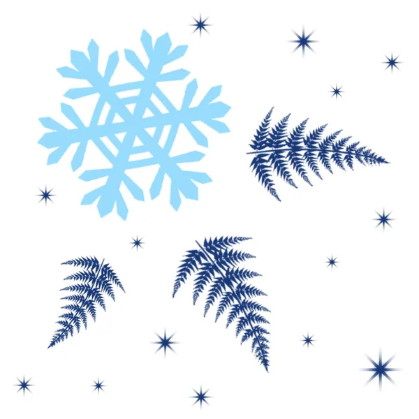 Background Snowflakes Original Illustration Christmas Background Winter Background Bitmap Image — Stock Photo, Image