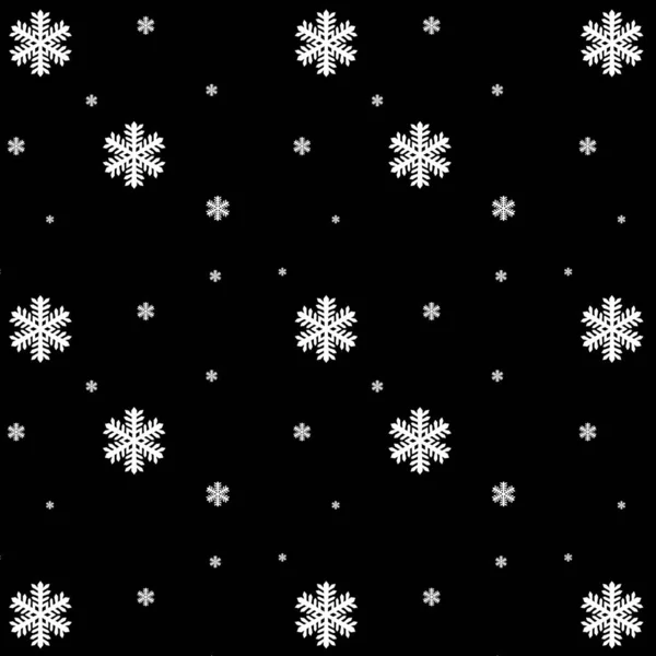 有雪花的背景 带有圣诞背景的原始插图 冬天的背景位图图像 — 图库照片