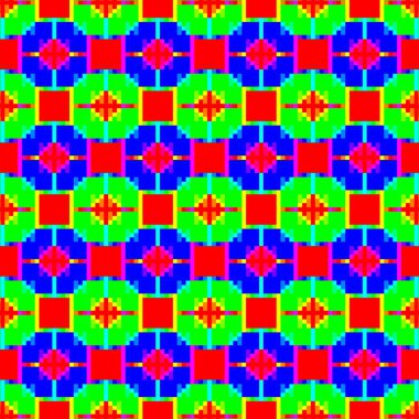 Özgün denetlenmiş arkaplan. Farklı hücrelerle şebeke arkaplanı. Soyutlanmış ve karalanmış desen. Albüm, baskı, web siteleri, mobil ekran koruyucular için resim. Gökkuşağının renkleri