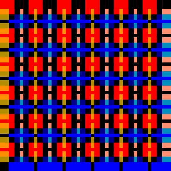 Originale Sfondo Quadretti Sfondo Griglia Con Celle Diverse Modello Astratto — Foto Stock