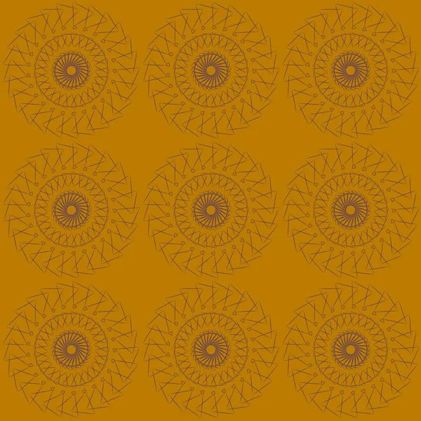 Oryginalna Mandala Powtarzające Się Wzory Kwiatowe — Zdjęcie stockowe