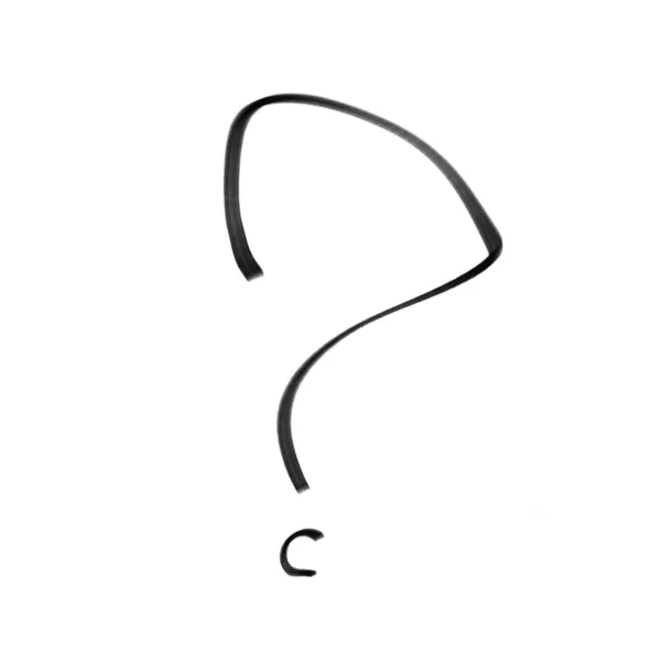 Ponto Interrogação Símbolo Pergunta Ícones Interrogatório Desenhados Mão Esboço Para — Fotografia de Stock