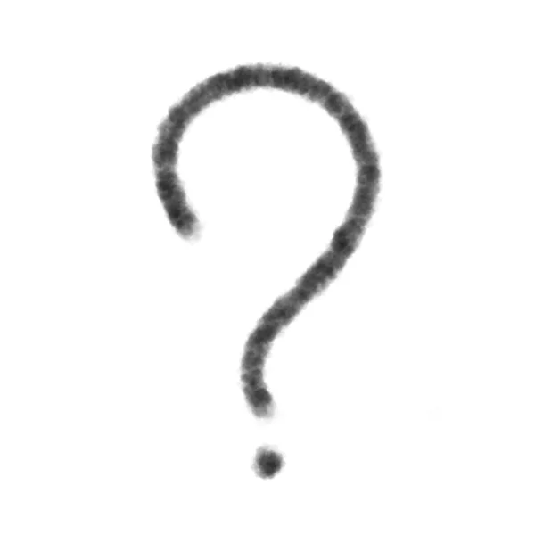 Ένα Ζωγραφισμένο Ερωτηματικό Σύμβολο Ερώτησης Χειροποίητες Εικόνες Ανάκρισης Ένα Σκίτσο — Φωτογραφία Αρχείου