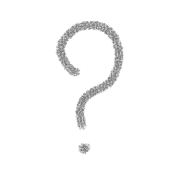 Drawn Question Mark Question Symbol Hand Drawn Interrogation Icons Sketch — Stock Photo, Image