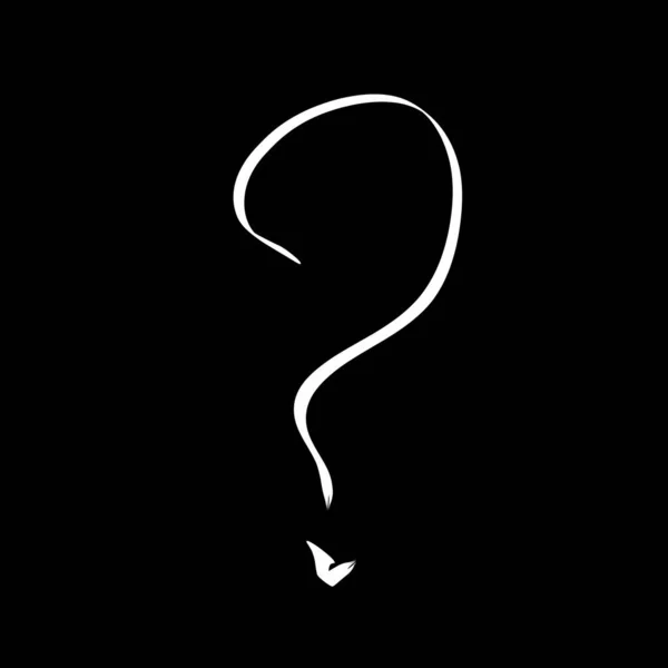 Drawn Question Mark Question Symbol Hand Drawn Interrogation Icons Sketch — Stock Photo, Image