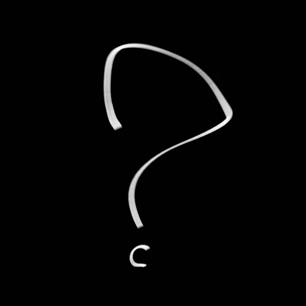 Drawn Question Mark Question Symbol Hand Drawn Interrogation Icons Sketch — Stock Photo, Image