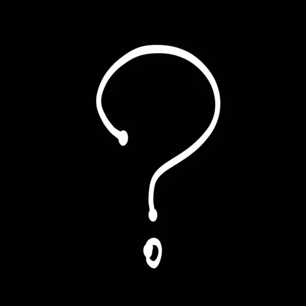 Drawn Question Mark Question Symbol Hand Drawn Interrogation Icons Sketch — Stock Photo, Image