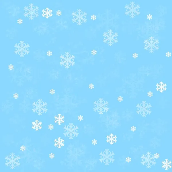 Winter Background Decorated Snowflakes New Year Background Background Greeting Card — Stock Photo, Image