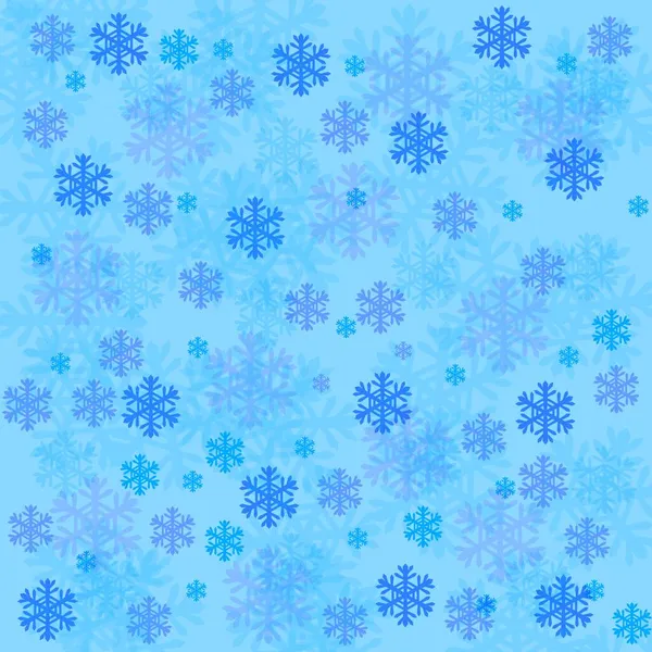 Téli Háttér Díszített Hópelyhek Újévi Háttér Üdvözlőkártya Háttere — Stock Fotó