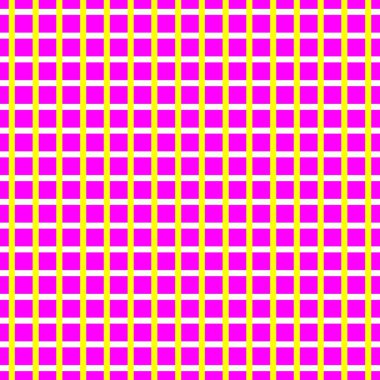 Damalı desen. Çok renkli çizgilerin ahenkli dokuması. Kumaşları, tekstil ürünlerini, hediye paketlerini, basılı ürünleri, reklamları, kupür defterlerini süslemek için harika. Pembe ve sarı çizgiler..