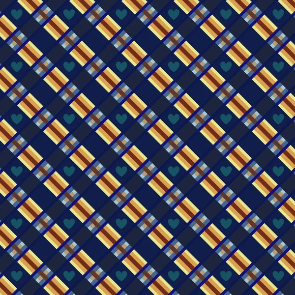 하트로 장식된 스크랩북 공예품 블로그등을 색깔의 줄무늬 묘하게 — 스톡 사진