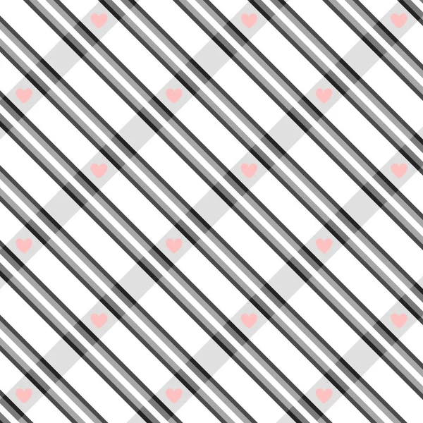 하트로 장식된 스크랩북 공예품 블로그등을 색깔의 줄무늬 묘하게 — 스톡 사진