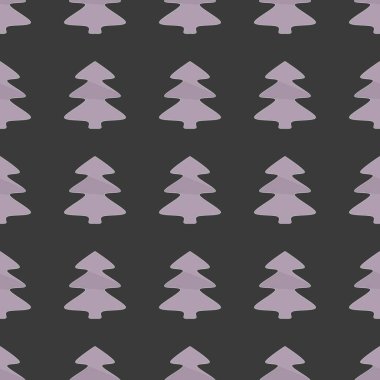Kusursuz bir Noel ağacı görüntüsü. Noel ağaçlarıyla tekrarlanan şablonlar. Kartpostallar, afişler, kapaklar, albümler, mobil ekran koruyucular, hatıra defteri, reklamlar, bloglar için arka plan