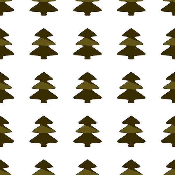 Seamless Repeating Image Christmas Tree Repeating Patterns Christmas Trees Background — Stock Photo, Image