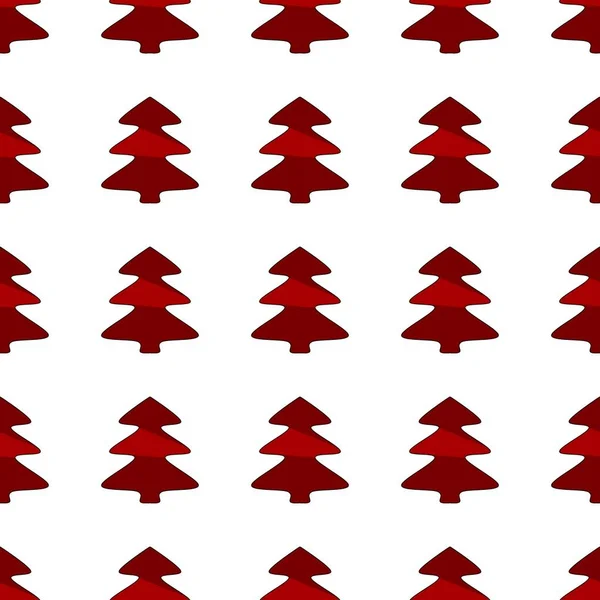 Imagem Repetitiva Sem Emenda Uma Árvore Natal Repetindo Padrões Com — Fotografia de Stock
