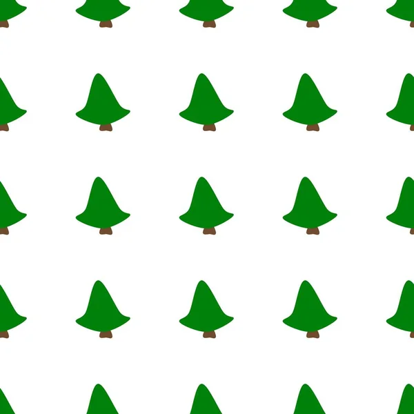 无缝地重复着圣诞树的图像 与圣诞树重复模式 明信片 移动屏保 剪贴簿 博客的背景 — 图库照片