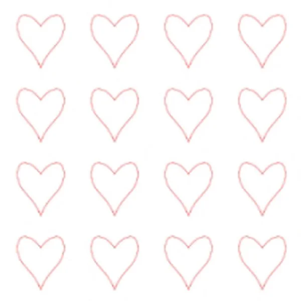 Harten Voor Valentijnsdag Een Kaart Met Hartjes Voor Februari Achtergrond — Stockfoto