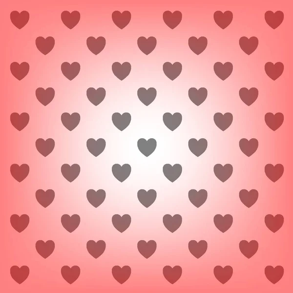 Coeurs Pour Saint Valentin Une Carte Postale Avec Des Cœurs — Photo