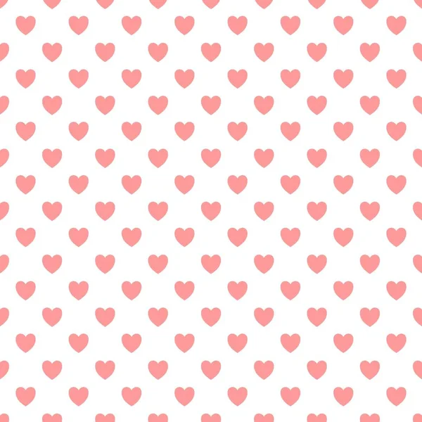 情人节的心脏 一张2月14日的明信片无缝化重复模式 剪贴簿 移动屏保 博客的背景 — 图库照片