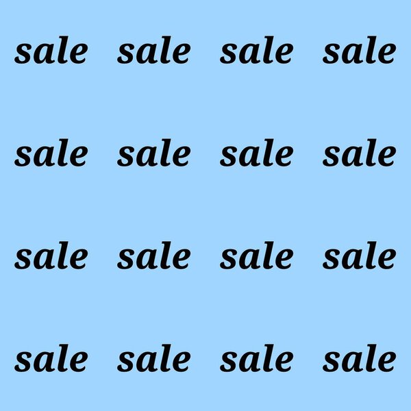 Sale. Illustration with the inscription - Sale. Repeating seamless pattern. Background for scrapbooking, albums, advertising, printing, websites, mobile screensavers, bloggers