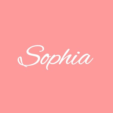Kadın adı Sofia. Üzerinde Sofia yazan bir özgeçmiş. Sofia için bir kartpostal. Sofia için tebrikler.