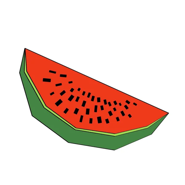 Vattenmelon Bär Vattenmelon Illustration Vattenmelonskivor Illustrationer För Vykort Banderoller Omslag — Stockfoto