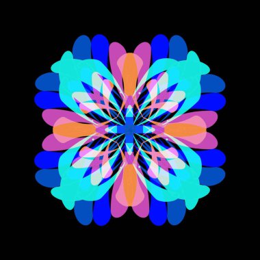 Güzel bir peri çiçeği. Olağanüstü bir çiçek. Benzersiz bir soyut çizim. Güzel bir görüntü tasarım projelerini ve fikirleri süsleyecek.