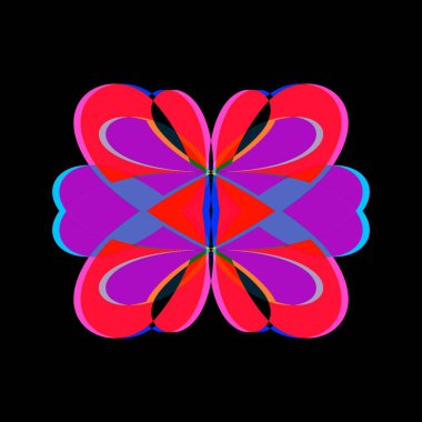 Güzel bir peri çiçeği. Olağanüstü bir çiçek. Benzersiz bir soyut çizim. Güzel bir görüntü tasarım projelerini ve fikirleri süsleyecek.