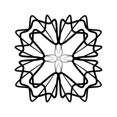 Etnik oryantal mandala. Çiçek desenleri tekrarlanıyor. Albümler, kupürler, sanat eserleri, reklamlar, blogcular ve ekran koruyucular için arkaplan