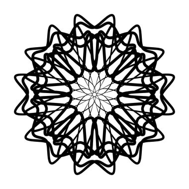 Etnik oryantal mandala. Çiçek desenleri tekrarlanıyor. Albümler, kupürler, sanat eserleri, reklamlar, blogcular ve ekran koruyucular için arkaplan