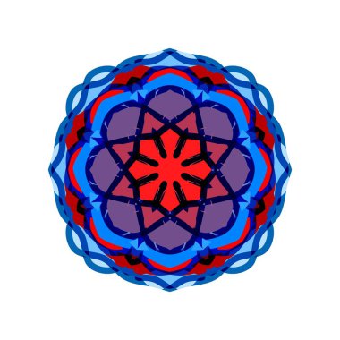Etnik oryantal mandala. Çiçek desenleri tekrarlanıyor. Albümler, kupürler, sanat eserleri, reklamlar, blogcular ve ekran koruyucular için arkaplan