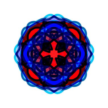 Etnik oryantal mandala. Çiçek desenleri tekrarlanıyor. Albümler, kupürler, sanat eserleri, reklamlar, blogcular ve ekran koruyucular için arkaplan