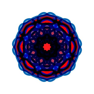 Etnik oryantal mandala. Çiçek desenleri tekrarlanıyor. Albümler, kupürler, sanat eserleri, reklamlar, blogcular ve ekran koruyucular için arkaplan