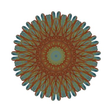 Etnik oryantal mandala. Çiçek desenleri tekrarlanıyor. Albümler, kupürler, sanat eserleri, reklamlar, blogcular ve ekran koruyucular için arkaplan