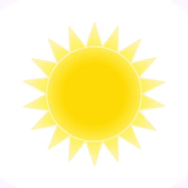 Abstract Illustration Sun Schematic Representation Sun Sun Icon — Fotografia de Stock