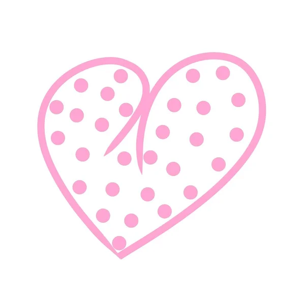 Herzen Zum Valentinstag Eine Postkarte Mit Herzen Für Den Februar — Stockfoto