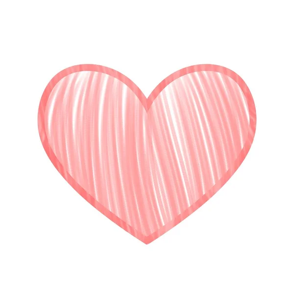 Coeurs Pour Saint Valentin Une Carte Postale Avec Des Cœurs — Photo