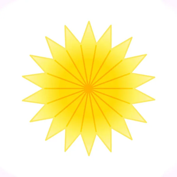 Abstract Illustration Sun Schematic Representation Sun Sun Icon — Fotografia de Stock