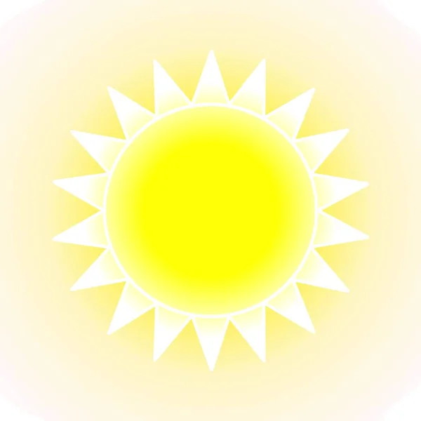 Abstract Illustration Sun Schematic Representation Sun Sun Icon — Fotografia de Stock