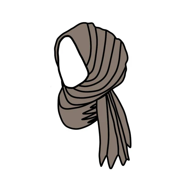 Hijab Cobertura Para Cabeça Das Mulheres Tradicionais Hijab Ilustração Esquemática — Fotografia de Stock