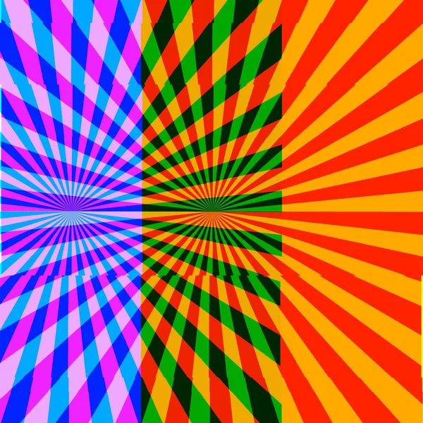 Illustration Rays Coming Out Center Unique Radial Pattern Background Stripes — Fotografia de Stock