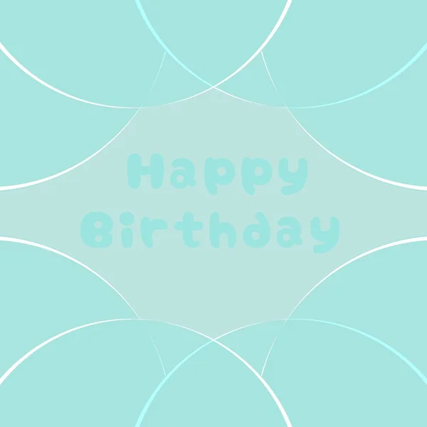 Happy Birthday Greeting Card Inscription Happy Birthday — Stock Photo, Image